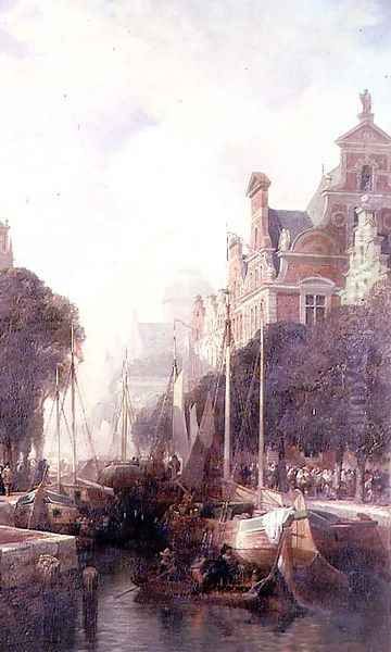 A View of a Canal in Rotterdam - view 1