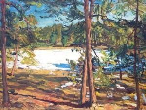 Markische Seenlandschaft Bei Sonnenschein