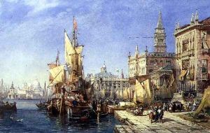 The Riva degli Schiavoni, Venice by William Wyld