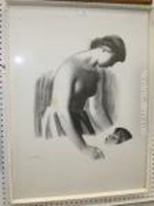 Woman And Child by Sikker Aage Hansen