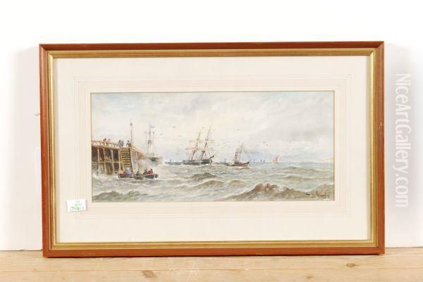 Vessels Off The Coast In A Squall - view 1