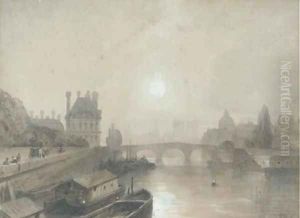 Views of Paris from the Seine by William Wyld