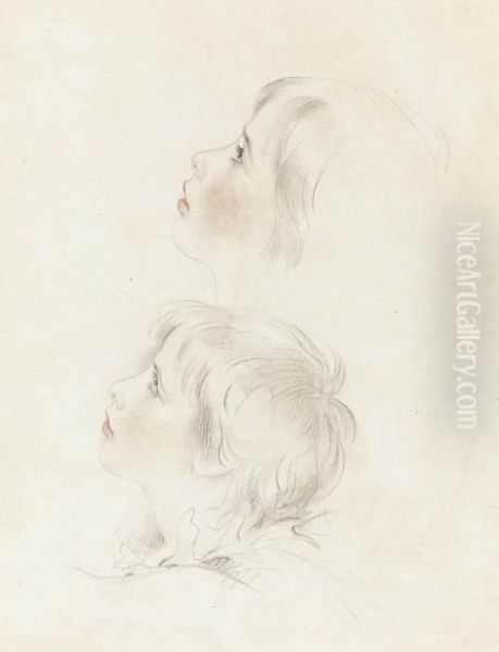 Two Studies For Arthur From Shakespeare's 'king John' - view 1