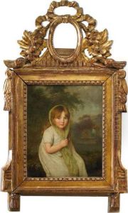 Portrait Of A Young Girl In A Country Landscape