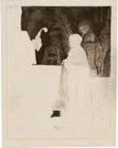 L'artista E La Modella by Harmenszoon van Rijn Rembrandt