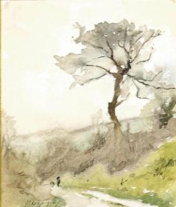 A Wooded Landscape by Henri-Joseph Harpignies