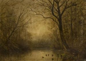 Laghetto Nel Bosco by Henri-Joseph Harpignies