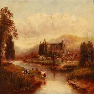 Tintern Abbey Seen From Across The River Wye