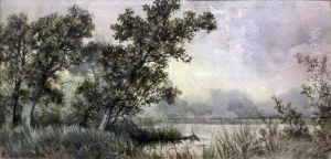 View Of The Norfolk Broads by Charles Harmony Harrison