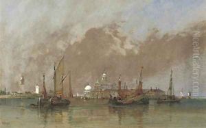 On the lagoon, Venice by William Wyld