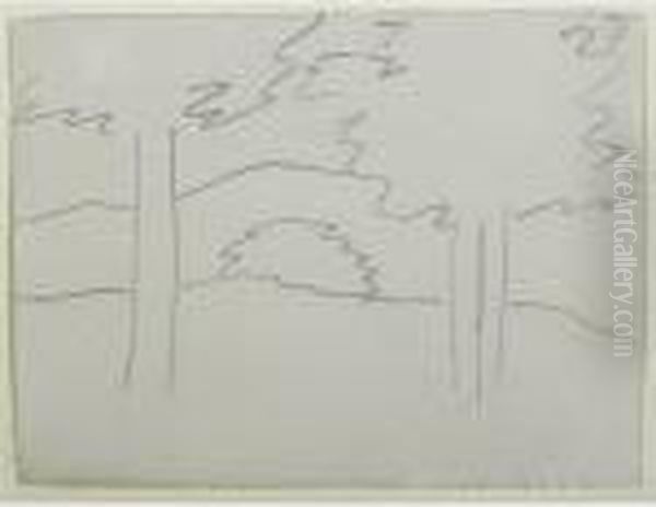 Untitled Landscape With Four Trees - view 1
