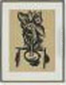 Flowers In Goblet #1 by Marsden Hartley