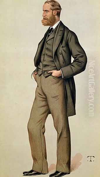 Portrait of Charles Stewart Parnell (1846-91) illustration from Vanity Fair, pub. Sept. 11, 1880 - view 1