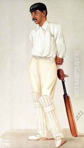 Prince Ranjitsinghi, 'Spy' cartoon, pub. by Vincent Brookes Day & Son, c.1895 by Leslie Mathew Ward