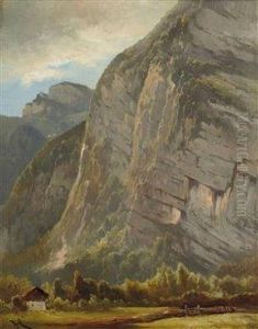 "gebirgslandschaft" by Carl Haunold