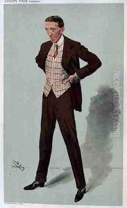 Gerald, a Spy cartoon of Gerald du Maurier (1873-1934) from Vanity Fair, 25th December 1907 by Leslie Mathew Ward