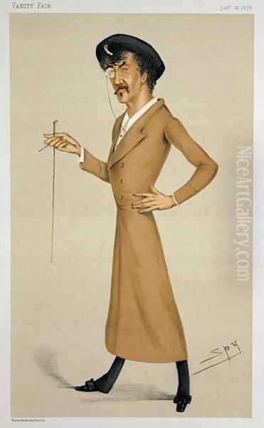 A Symphony, cartoon from of Sir James Abbott McNeill Whistler (1834-1903) from Vanity Fair, January 12, 1878 - view 1