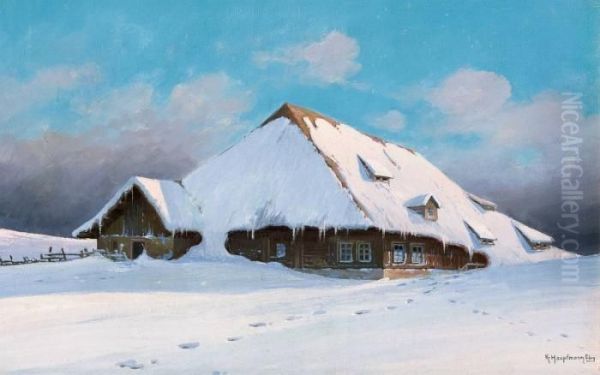 Black Forest Farmhouse In The Glow Of The Sunset - view 1