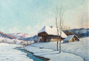 Black Forest House At A Creek
