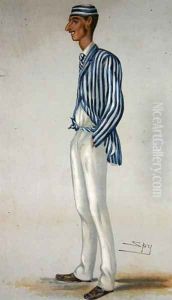 The Demon Bowler, from Vanity Fair, 13th July 1878 by Leslie Mathew Ward