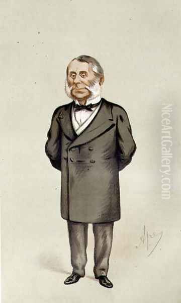 Sir Edward Watkin, Spy cartoon from Vanity Fair, pub. 1875 - view 1