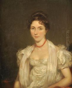 Portrait Of A Lady, Said To Be Mrs Faulkner, Nee Miles by Thomas Frank Heaphy