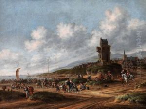 Fischer Am Strand Von Egmont