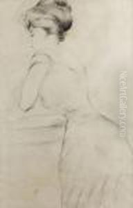 Femme De Trois Quarts by Paul Cesar Helleu