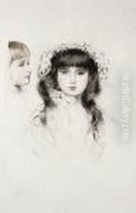 Deux Tetes D'enfants by Paul Cesar Helleu