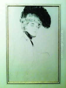 elegante Au Chapeau A Plumes