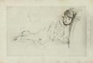 Girl Reclining; by Paul Cesar Helleu