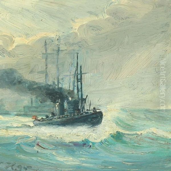 Ships In High Seas - view 1
