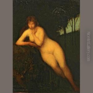 A Nude In A Landscape by Jean-Jacques Henner