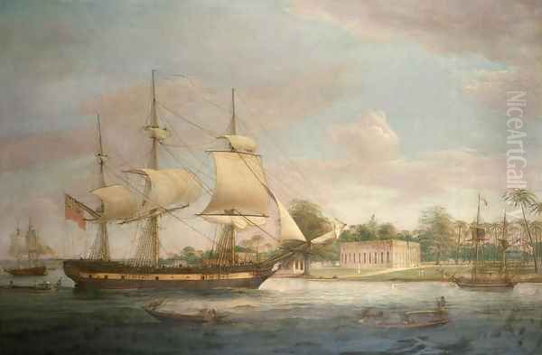 A Country Ship on the Hoogly near Calcutta - view 1