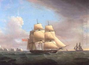 H.M. Frigate Galatea, 38 Guns off the Needles, Isle Of Wight