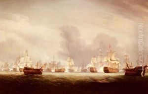 The Battle Of The Glorious 1st Of June 1794 by Thomas Whitcombe