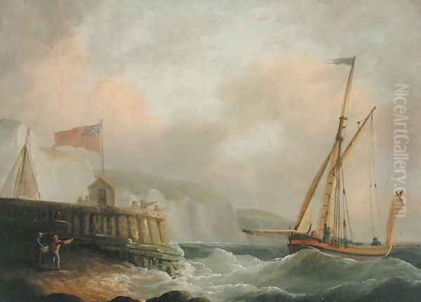Cutter Entering Harbour - view 1