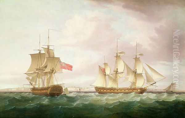 British Frigates off Dover - view 1