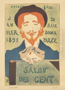 Salon Des Cent by Rene Georges Hermann-Paul