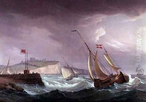 Shipping off Dover by Thomas Whitcombe