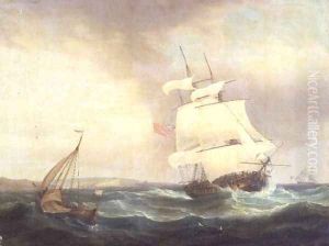 Stormy weather by Thomas Whitcombe