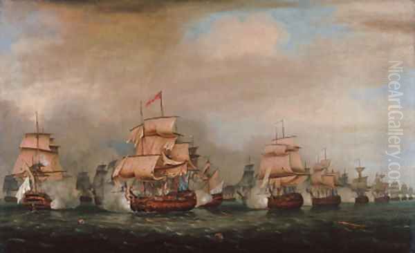 The Battle off Trincomalee, 3 September 1782 - view 1