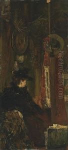 A Visit To The Atelier by Lievin Herremans