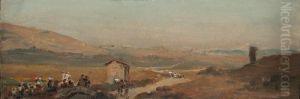 Study For "via Flaminia" by Albert Hertel