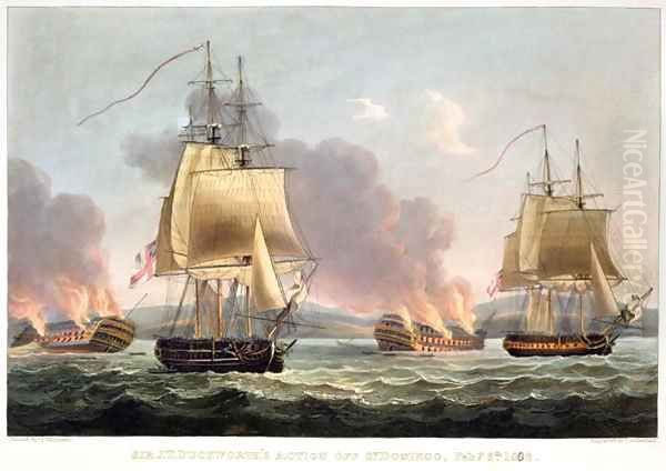 J T Duckworth's Action off St Doming 1816 - view 1