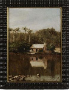 Southern River Landscape by Herman Herzog