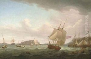 A merchantman and other vessels off Castle Cornet, Guernsey 2 A merchantman and other vessels off Castle Cornet, Guernsey 2