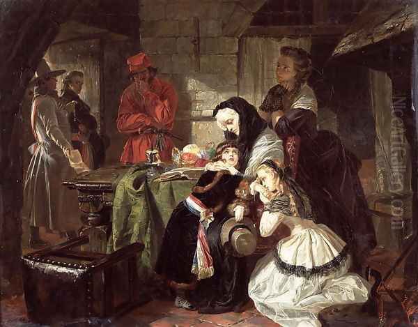 Marie-Antoinette's (1753-93) Final Adieu to the Dauphin (1781-89) in the Prison of the Temple - view 1