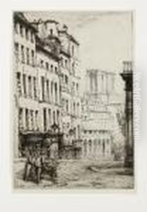 Rue De La Montagne Sainte-genevieve by Charles Heyman