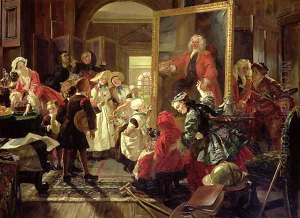 Hogarth's Studio in 1739, 1863 - view 1